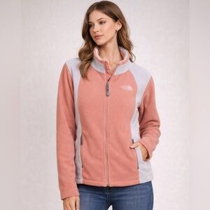 The North Face Pink and White Jacket
